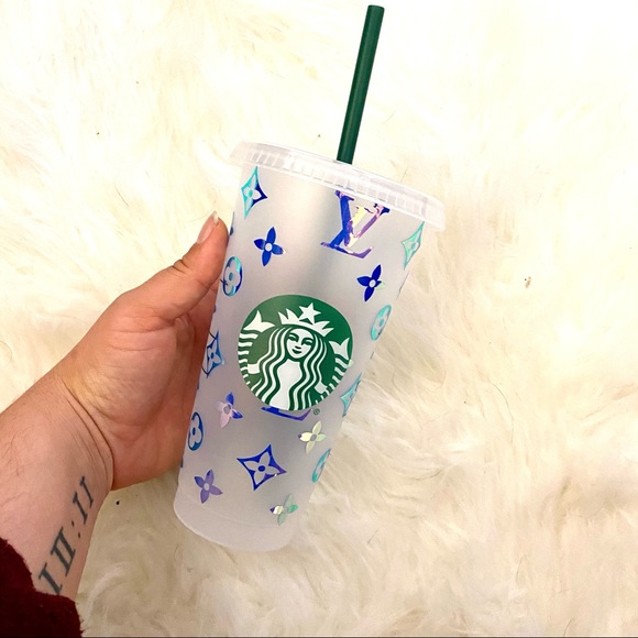 Holographic Louis Vuitton Starbucks Cup - Picture 2 of 2